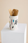 Mosaic Woven Vase or Wine Holder 5