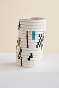 Mosaic Woven Vase or Wine Holder 3