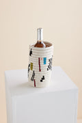 Mosaic Woven Vase or Wine Holder 6