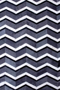 MULTI HERRINGBONE – Chevron Patchwork Cowhide Rug 3