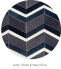 MULTI HERRINGBONE – Chevron Patchwork Cowhide Rug 5