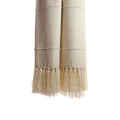 Designer Fringed Striped Throw 2