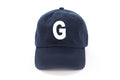 Navy Blue Letter Baseball Hat 1