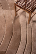 OMBRÉ – Custom Made Shearling and Cowhide Rug 4