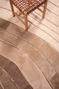 OMBRÉ Custom Shearling & Cowhide Rug | Handcrafted in Patagonia
