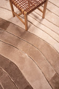 OMBRÉ – Custom Made Shearling and Cowhide Rug 1