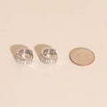 Pearl Shell Teardrop Super Chunky Huggie Hoop Earrings 10