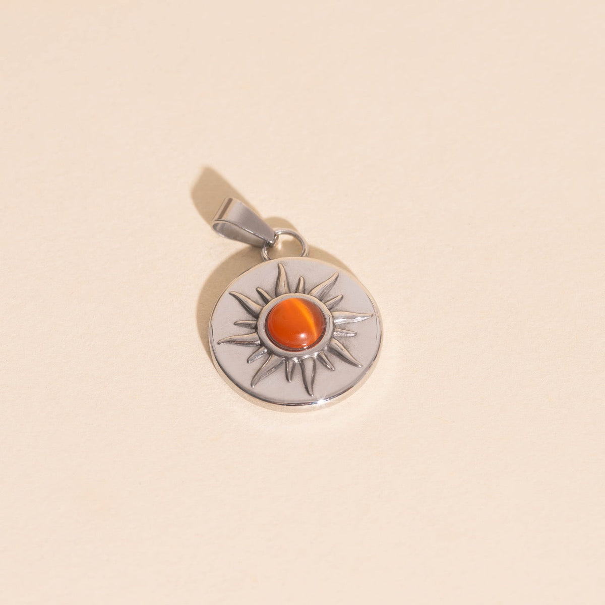 Amber Sun Necklace Charm