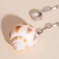 Mini Seashell Dangle Huggie Hoop Charms 5