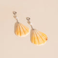 Jumbo Seashell Dangle Huggie Hoop Charms 6
