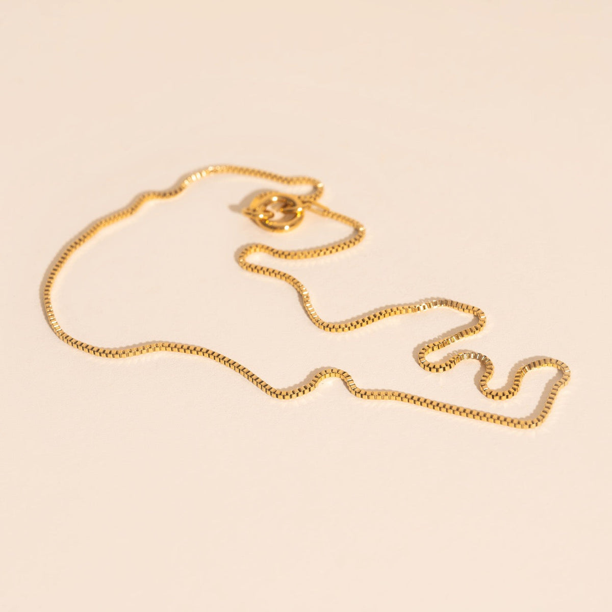 Dainty Box Chain Necklace (20")