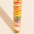 9mm Block Checkered Super Chunky Huggie Hoop Earrings 1