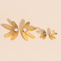 Jumbo Half Bloomed Stud Earrings 4