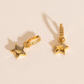 Shiny Star Huggie Hoop Charms 2