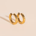 Starburst Chunky Rounded Huggie Hoop Earrings 5