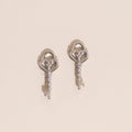 Key Heart Huggie Hoop Charms 6