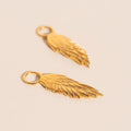 Wing Chunky Huggie Hoop Charms 2