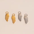 Wing Chunky Huggie Hoop Charms 9