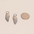 Wing Chunky Huggie Hoop Charms 8