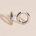 Starburst Chunky Rounded Huggie Hoop Earrings 7