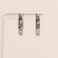 Starburst Chunky Rounded Huggie Hoop Earrings 8