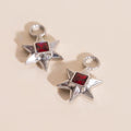 Ruby Star Chunky Huggie Hoop Charms - Image 7