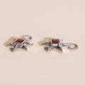 Ruby Star Chunky Huggie Hoop Charms 6