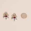Ruby Star Chunky Huggie Hoop Charms 10
