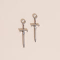 Sword Chunky Huggie Hoop Charms 4