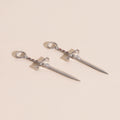 Sword Chunky Huggie Hoop Charms 5