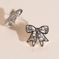 Luxe Ribbon Bow Stud Earrings 4