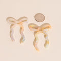 Iridescent Acrylic Bow Hoop Charms 6