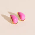 Color Pop Tear Drop Stud Earrings 3