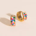 Merry & Bright Super Chunky Huggie Hoop Earrings 2