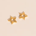 Winter Star Chunky Huggie Hoop Charms 2