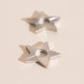 Winter Star Chunky Huggie Hoop Charms 5