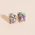 Merry & Bright Super Chunky Huggie Hoop Earrings 4