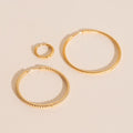 Lasso Rope Rounded Huggie Hoop Earrings 10