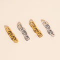 Chain Chunky Huggie Hoop Charms 7