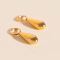 Droplet Chunky Huggie Hoop Charms 1