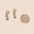 Droplet Chunky Huggie Hoop Charms 9