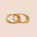 Chain Huggie Hoop Earrings 1