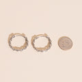 Chain Huggie Hoop Earrings 8