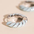 Color Chunky Rounded Huggie Hoop Earrings 7