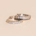 Crystal Huggie Hoop Earrings 7