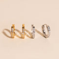 Crystal Huggie Hoop Earrings 8