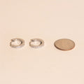 Crystal Huggie Hoop Earrings 9