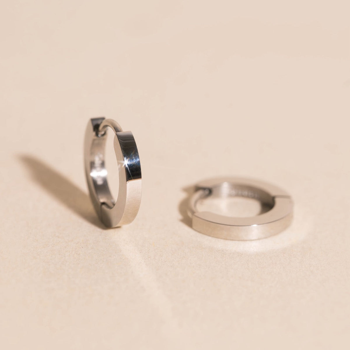 O.G. Smooth Huggie Hoop Earrings