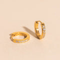 Crystal Huggie Hoop Earrings 4