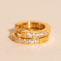 Crystal Huggie Hoop Earrings 3
